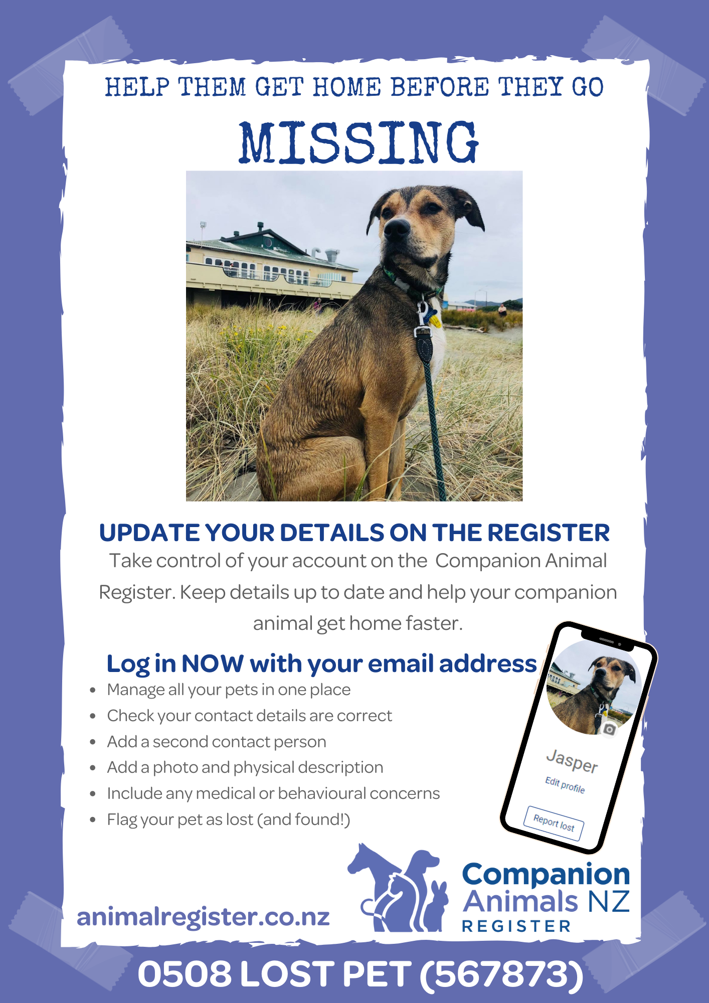 Register my dog as a best sale companion animal